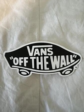 Vans off The Wall Sticker- Black Skateboard, 3”