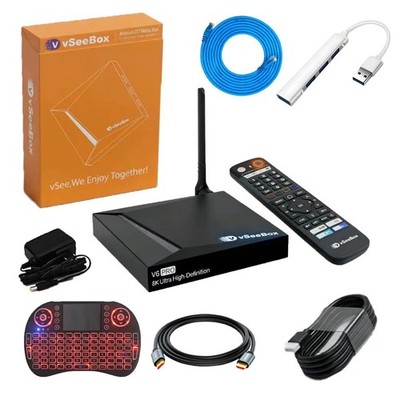 vSee Box V6 Pro Free backlit keyboard FAST SHIP