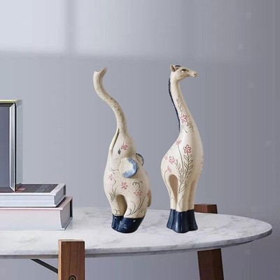 Retro-Stil Tierstatue Heimtextilien Skulptur Dekoration Bürogeschenke
