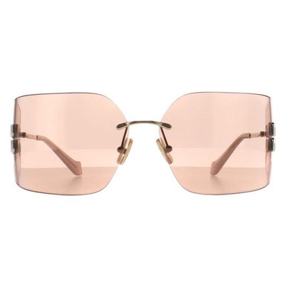 Miu Miu Sunglasses MU54YS ZVN20F Pale Gold Pink Mirror | eBay