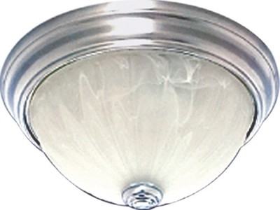 Volume Lighting V7730 Marti 1 Light 11''W Flush Mount Bowl Ceiling - Nickel
