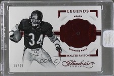 2016 Panini Flawless Legends Ruby 15/15 Walter Payton #105 HOF 0c3