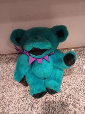 VINTAGE 90s GRATEFUL DEAD Dancing Bear TEAL Plush Moving Limbs STEVEN SMITH 1990