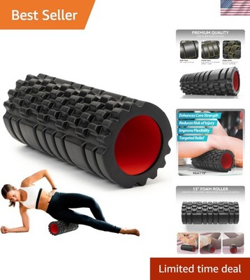 Durable 13'' Foam Roller - Trigger Point Release Tool for Athletes and Runners