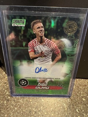 Topps Chrome Dani Olmo Autograph Numbered /99   Barcelona Spain Leipzig