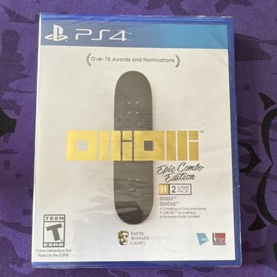 OlliOlli Epic Combo Edition PS4 2 Game Pack Soundtrack Booklet, FACTORY SEALED