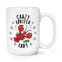VerrüCkte Lobster Damen Stars 426Ml Groß Becher Tasse - Lustig Tiere Groß