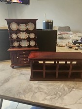 Dols House Minature Dresser Including Plates Plus Counter/Sideboard Collection