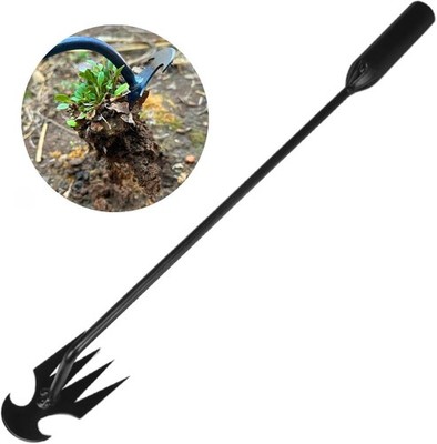 MOTEERLLU 4 Claw Weed Puller Hand Weeder Manganese Steel