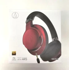 Audio-Technica ATH-AR5 Headphones, Closed-Back, Over-Ear, Used