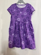 NWT Wonder Nation Emoji Dress Girls Play pockets Purple Many sizes