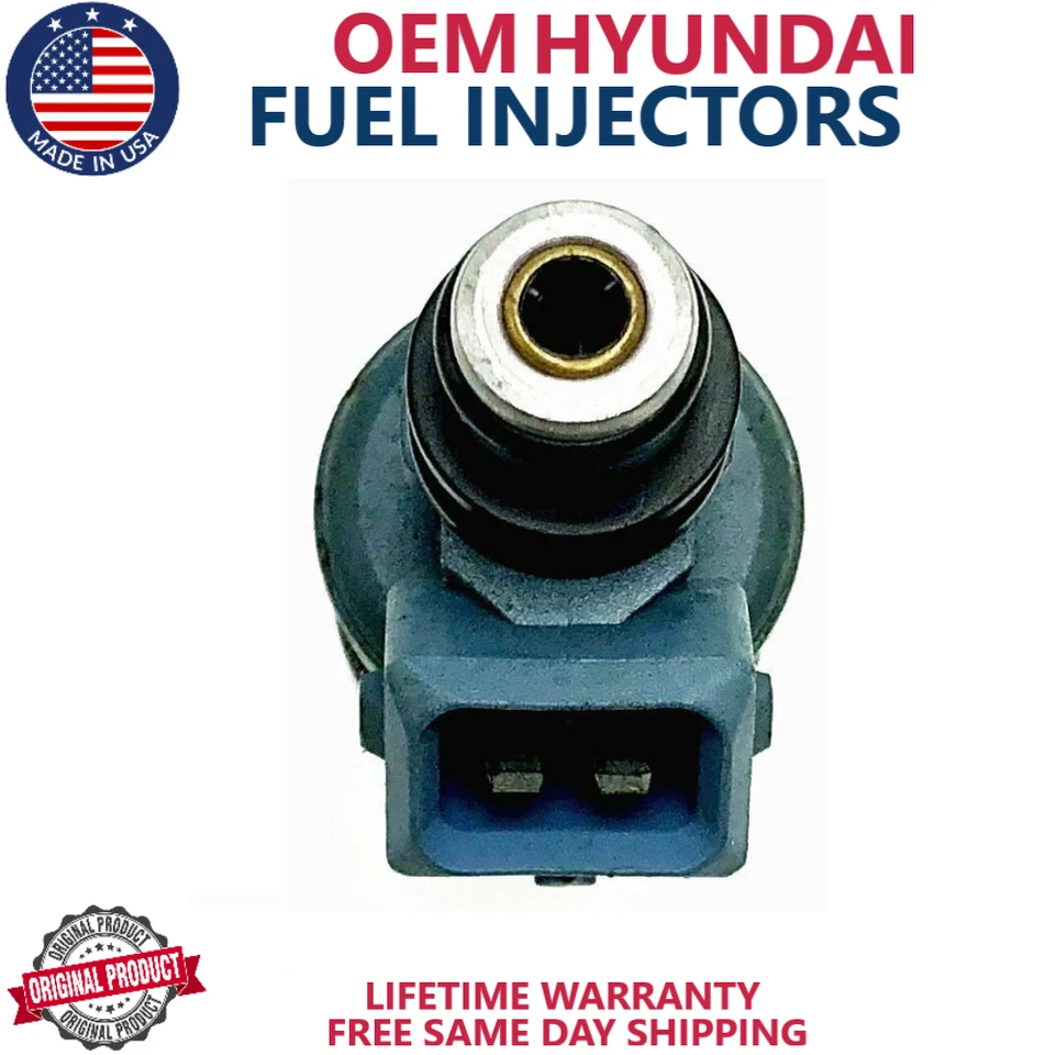 Injetores de combustível 4 peças fabricante de equipamento original Hyundai 35310-24570 para 2005-2011 Kia Rio 1.6L I4 - Imagem 3 de 4