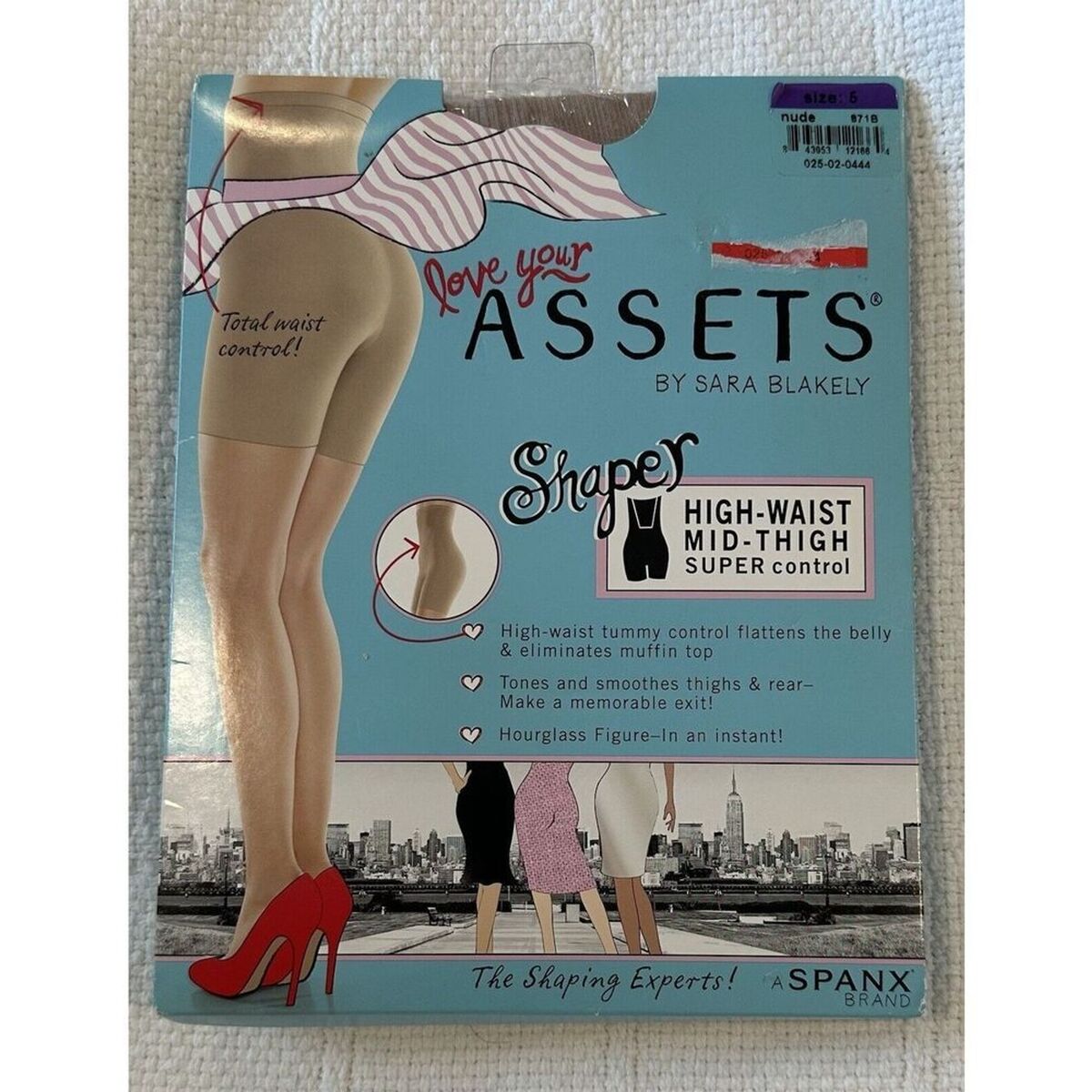 Love Your Assets by Sara Blakely High Waist Nude Shaping Spanx Shorts NWT  Size 5
