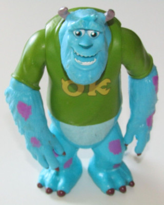 Disney Pixar Monsters University Inc Blue Sulley Sully OK plastic ...