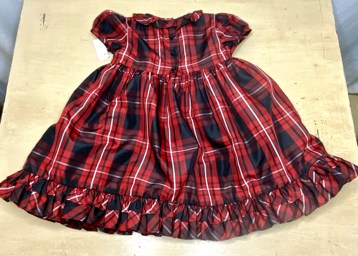 Polo Ralph Lauren Baby Girls Plaid Dress - Red Multi 18 Months Polo Ralph Lauren Baby Girls Plaid Dress - Red Multi 18 Months