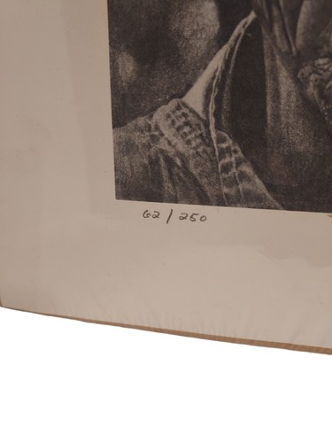 Ted Ostrowski Pencil Drawing Titled Willy Print 62/250 - Picture 7 of 9