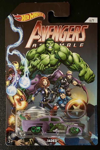 2011 HOT WHEELS AVENGERS ORIGINS JADED HULK PURPLE NIB