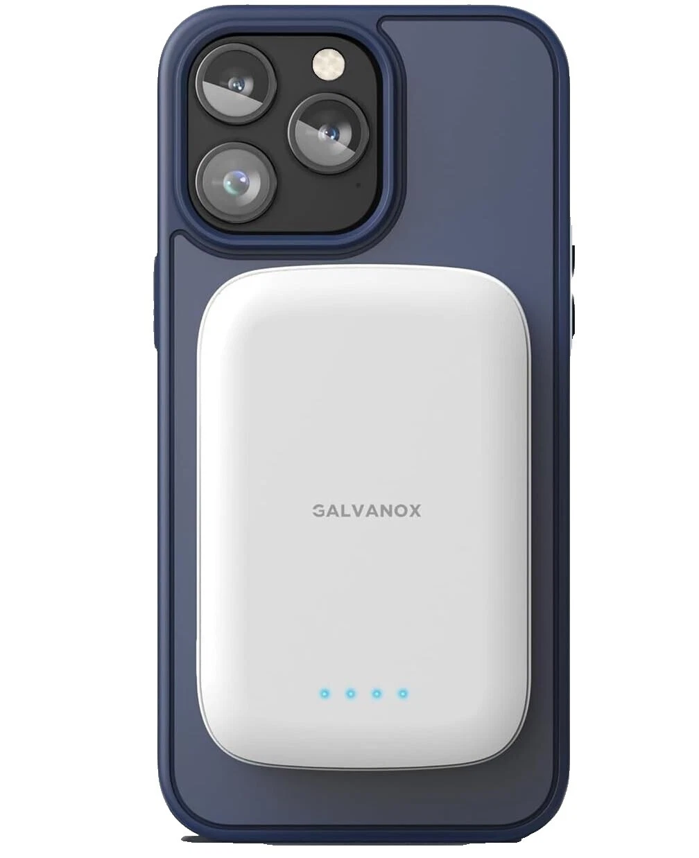 White Cell Phone Power Banks for Apple