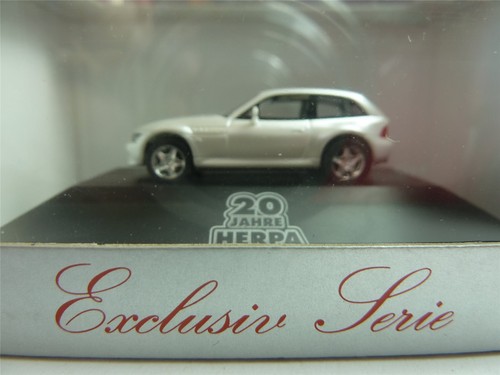 Herpa BMW Z 3 187336 M Coupe weiß Exclusiv Serie PC Modell HO 1:87 NEU