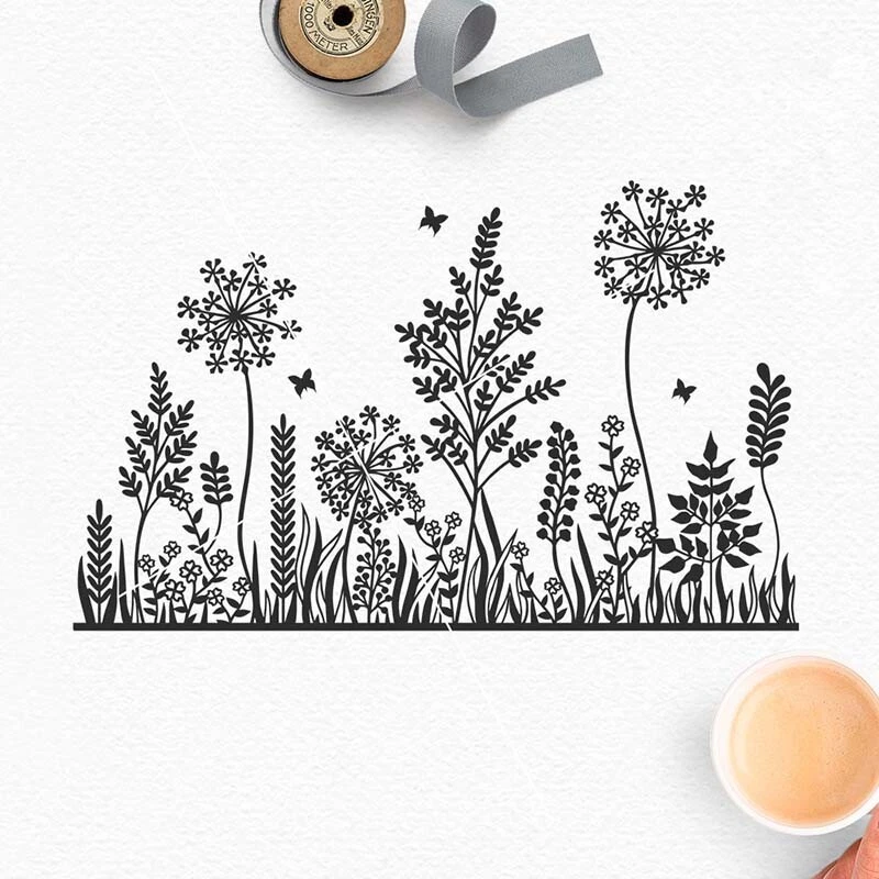 Blumen Gras Metall Stencil Cutting Dies Scrapbooking Stanzschablone Album Karten - Bild 3 von 3