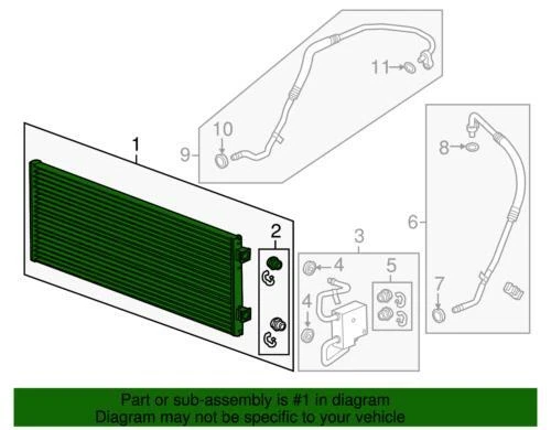 Radiador auxiliar genuino GM 2011-2016 Chevrolet Cadillac ELR Volt L4 20925997 Foto 3 de 3