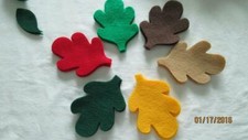 Applique,Sew on,Leaves ,Oak Leaf, Felt,Die Cut,Sewing,Quilting USA SELLER