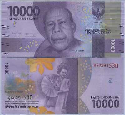 2016/2019 UNC World Currency 10,000 INDONESIA 10000 Rupiah P-157 