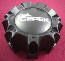 Dick Cepek Wheels Flat Black Custom Wheel Center Cap # CAP-WX05-165.1-170-8H (1)