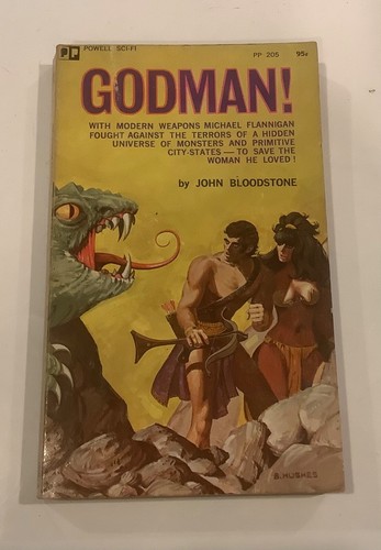 Godman! by John Bloodstone -1970 SciFi paperback - By Stuart Byrne