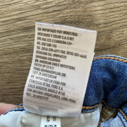 American Eagle Womens Jeans Size 18 Long Hi-Rise Jegging Crop Stretch Repair - Picture 10 of 16