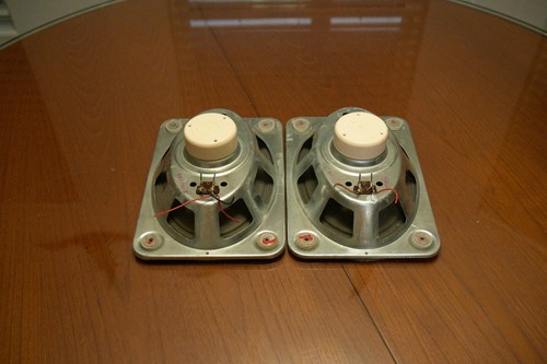 Vintage Telefunken Speakers from Telefunken console record player 10x7