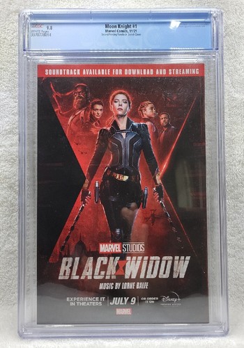 🔑 Caballero Luna #1 CGC 9.8 2021 Segunda impresión B&W boceto portada Romita Jr. - Imagen 2 de 5