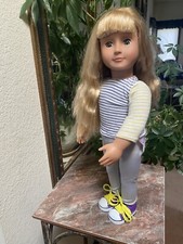 Our Generation 18" Fashion Doll, shirt, stretchy pants, shoes. EUC
