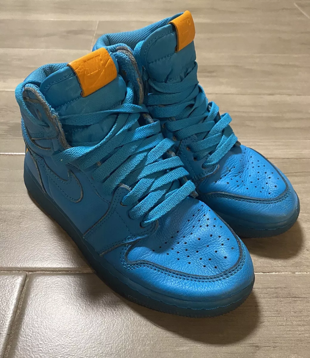 2017 Nike Air Jordan 1 Retro Hi OG Gatorade Blue Lagoon Size 4Y AJ6000 455
