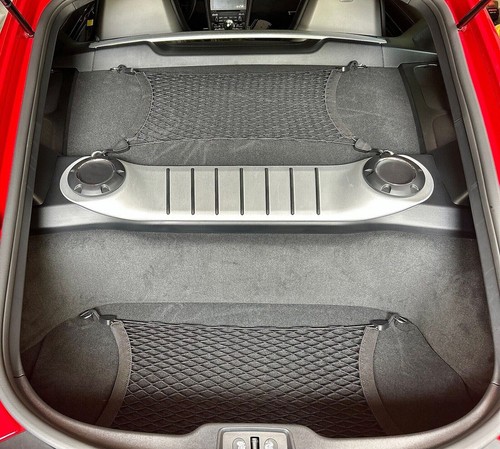 2 Rear Trunk Floor Style Upper and Lower Cargo Nets for PORSCHE CAYMAN 2006–2025 - Picture 4 of 24
