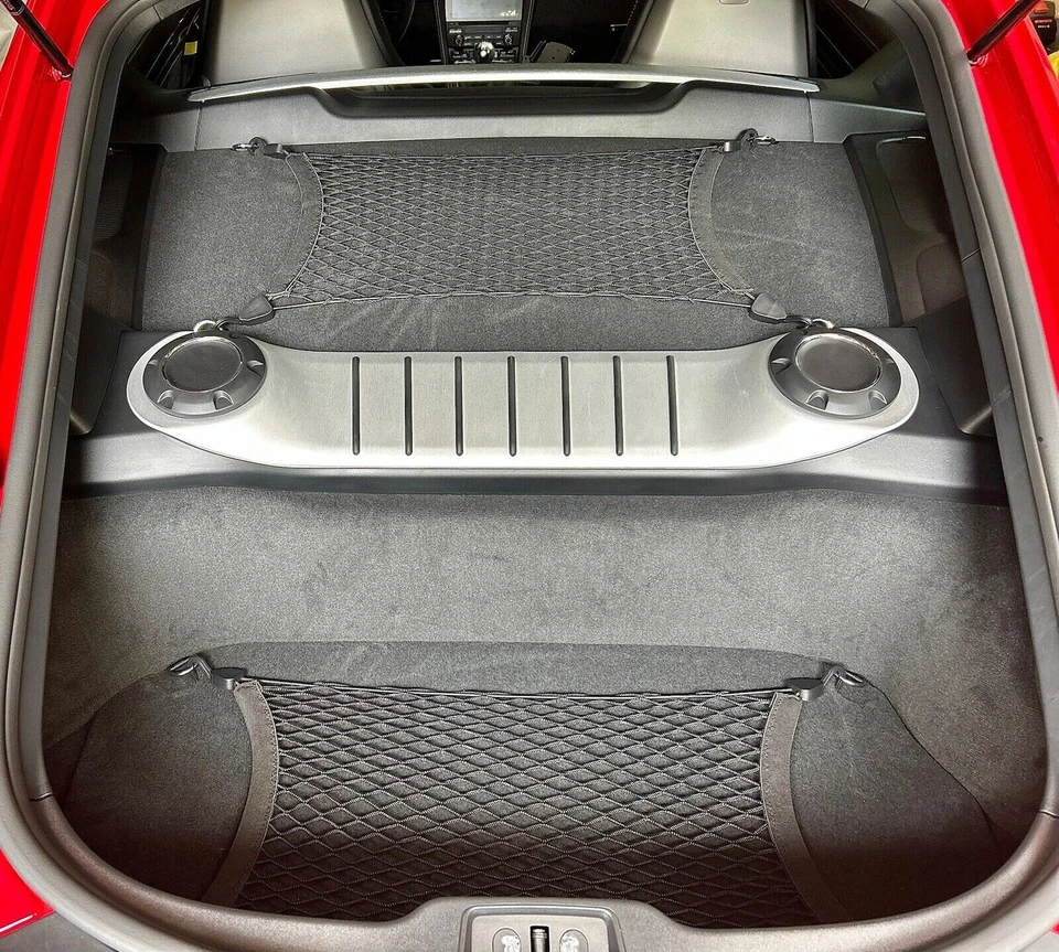 2 Rear Trunk Floor Style Upper and Lower Cargo Nets for PORSCHE CAYMAN 2006–2025 - Image 4 of 4