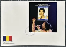 Chad 2018 FDC Aretha Louise Franklin 1v  Music Celebrities People Stamps