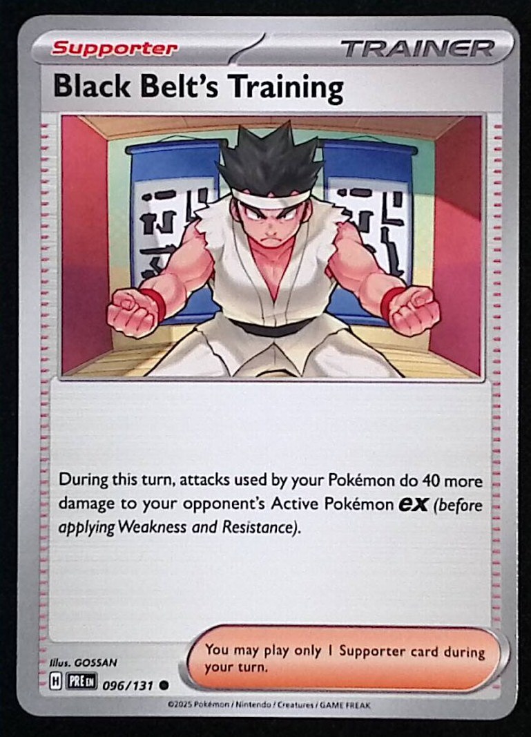 Black Belt's Training 96/131 - Pokemon Prismatic Evolutions - NM