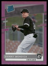 2020 Panini Donruss Optic - Rated Rookies  Pink Prizm #91 Danny Mendick (RC)