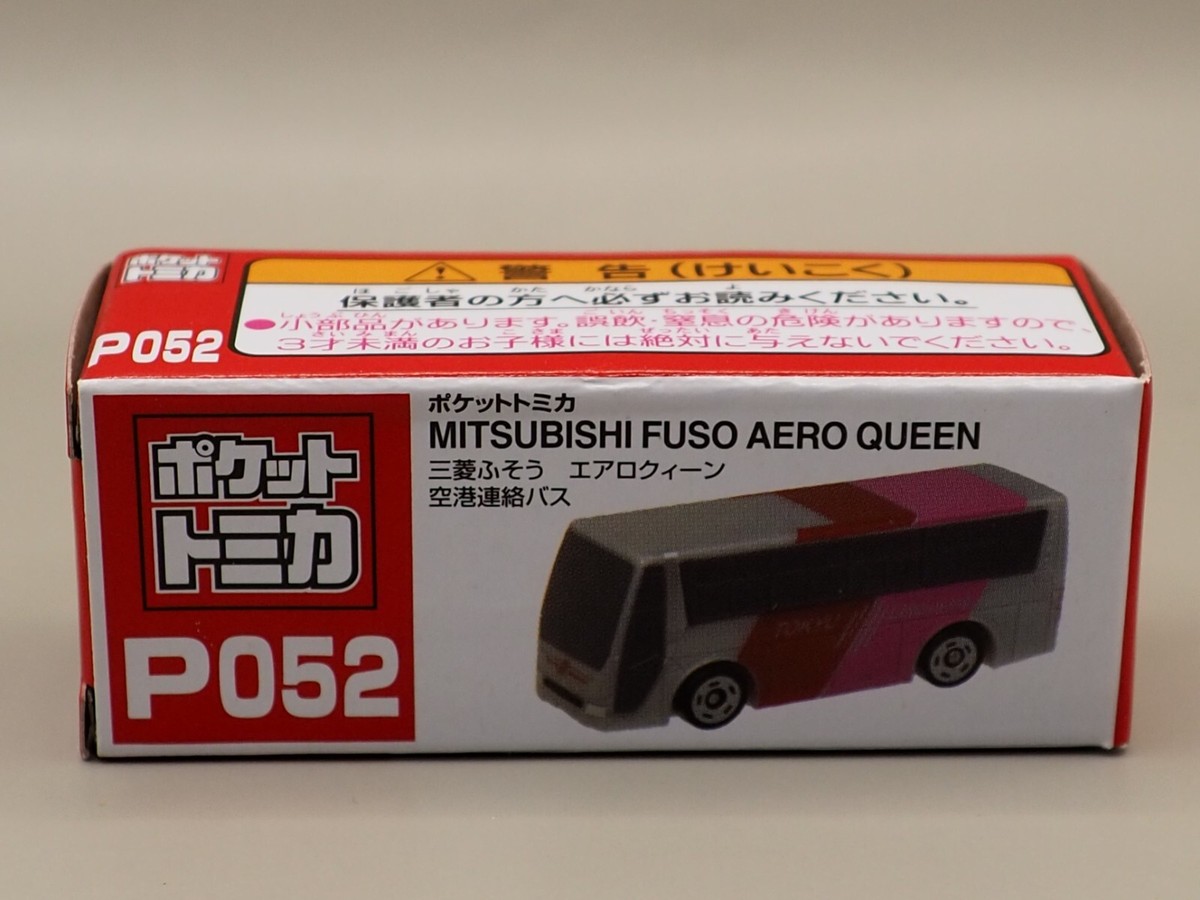 Pocket Tomica P052 Mitsubishi Fuso Aero Queen Bus Mini Car Japan