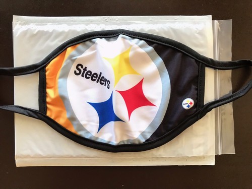Pittsburg Steelers NFL 100% Cotton Face Mask Fast Shipping USA Seller - Picture 2 of 6