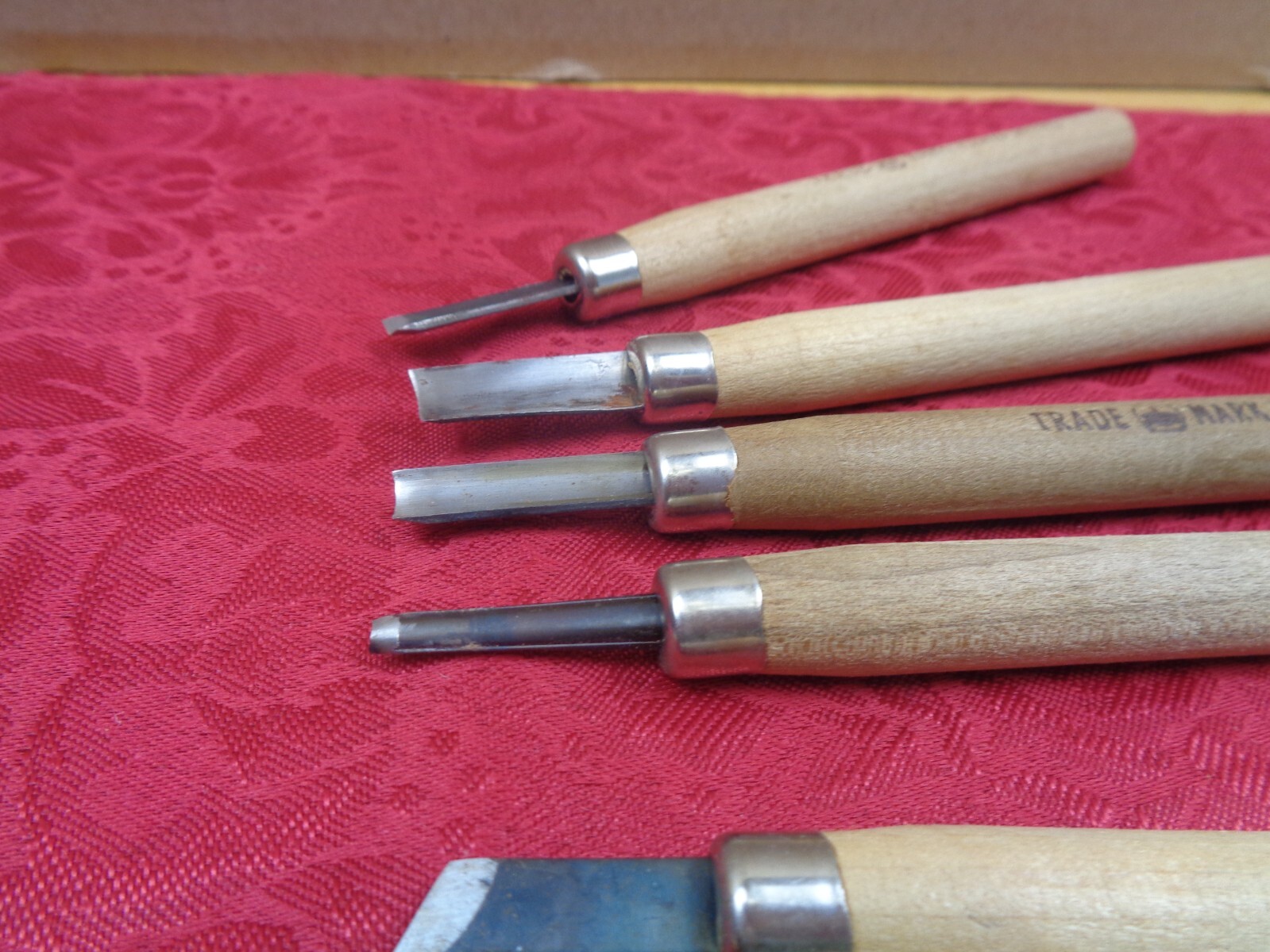 Tombo Japanese Wood Carving Knife Set 7 knives W/ Case eBay