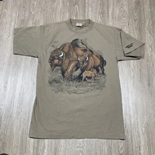 Buffalo Shirt XL Spirits Of Desert Animal Nature Outdoors Buffaloes Tee