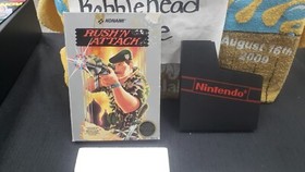 CIB RUSH'N ATTACK NINTENDO NES VIDEOGIOCO 5 VITI COMPLETO DI SCATOLA CON PROTETTORE