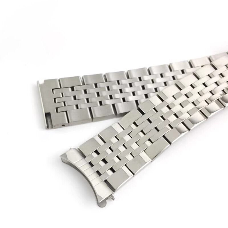 Unisex Straight+Hollow Curved 1224mm Watch Band Strap Stainless Steel