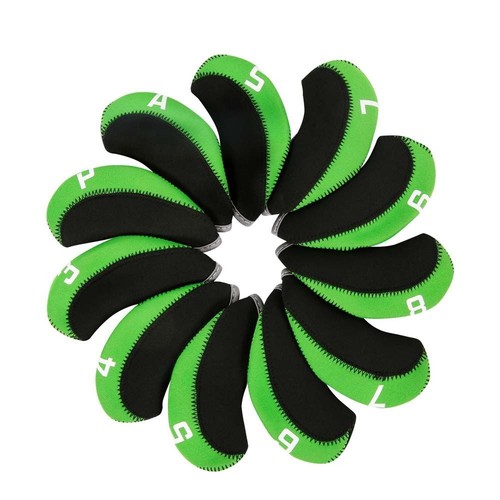 Juego de 11 fundas para la cabeza de palos de golf cubiertas para la cabeza de hierro para palos accesorios de golf - Imagen 4 de 18