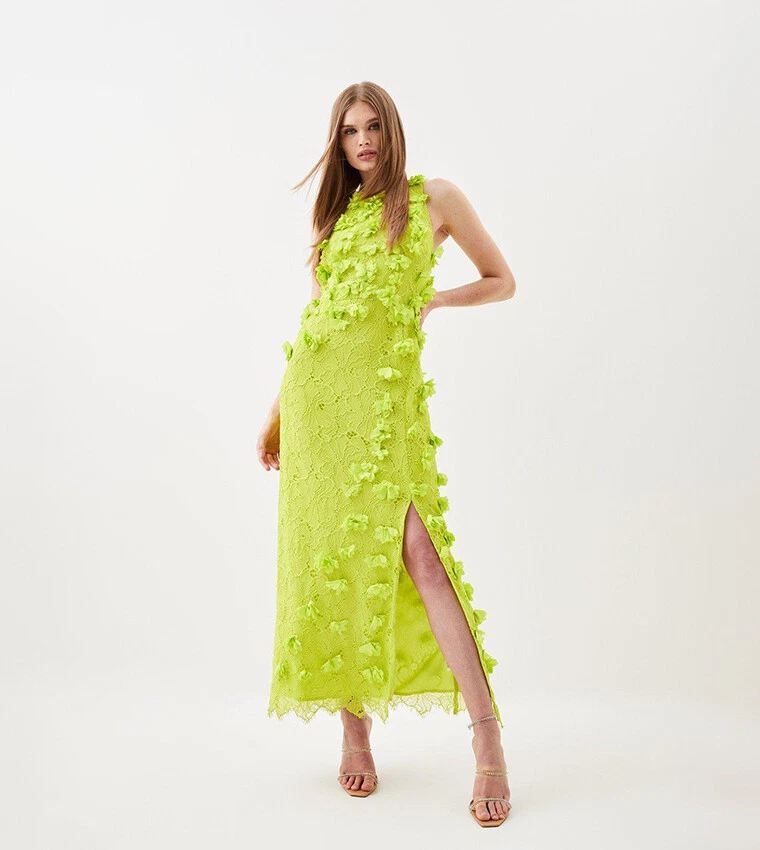 chinese dress ladies Botanical Lace Up Midi Dress