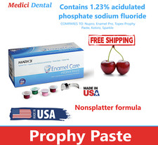 Prophy Paste Dental Prophylaxis Coarse, 200/cups, Made in USA Non Splatter