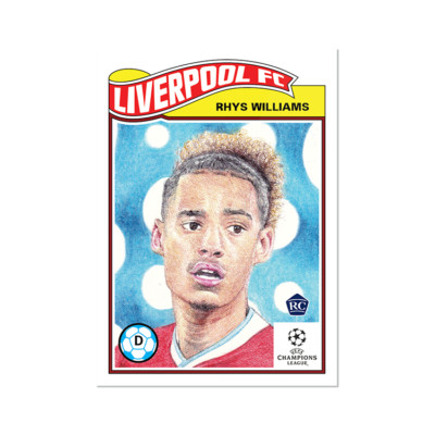 Topps UCL Champions League Living Set 2020-21 #295 Rhys Williams Rookie Card RC