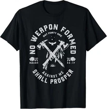 Vintage No Weapon Formed Against Me Shall Prosper Christian T-Shirt